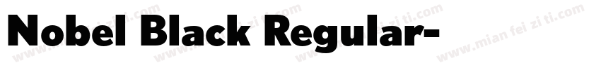 Nobel Black Regular字体转换